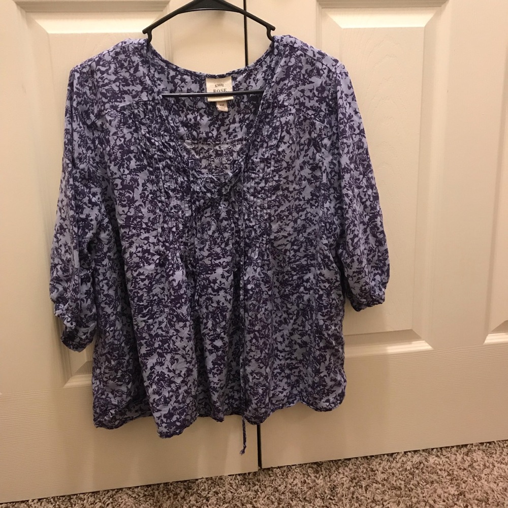 Knox Rose Tie Front Blouse